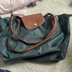 Elegant Green and Brown Tote Bag